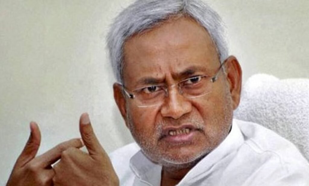 bihar cm nitish kumar angry